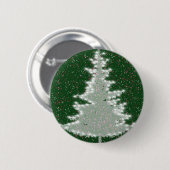 Betoverde Winterglans Kerstboom Ronde Button 5,7 Cm (Voorkant /achterkant)