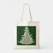 Betoverde Winterglans Kerstboom Tote Bag (Achterkant)