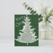 Betoverde wintergloed kerstboom briefkaart (Staand voorkant)