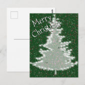 Betoverde wintergloed kerstboom briefkaart (Voorkant / Achterkant)