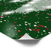 Betoverde wintergloed kerstboom perfect poster (Hoek)