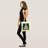 Betoverde wintergloed kerstboom tote bag (Voorkant (model))