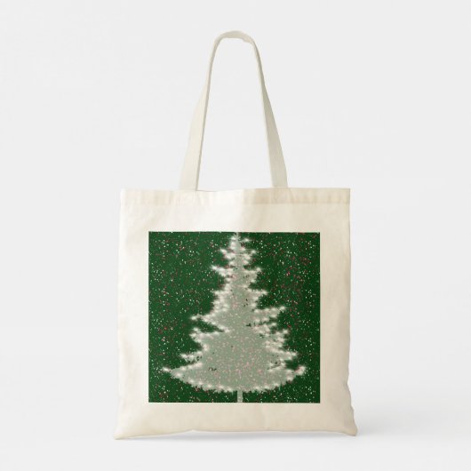 Betoverde wintergloed kerstboom tote bag (Achterkant)