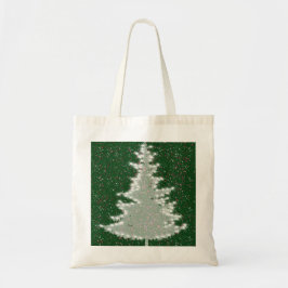 Betoverde wintergloed kerstboom tote bag