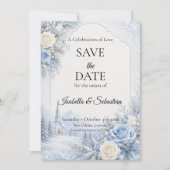 Betoverde Winterhuwelijk Save The Date (Voorkant)