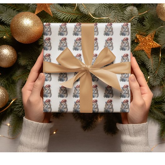 betoverde winteruil cadeaupapier