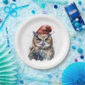 betoverde winteruil papieren bordje (Feest)