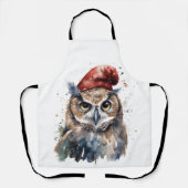 betoverde winteruil schort (Voorkant)