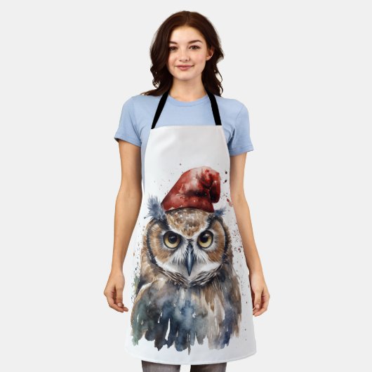 betoverde winteruil schort (Gedragen)