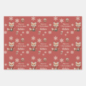 Betoverde winterverhalen Fox Christmas Inpakpapier Vel (Voorkant 2)