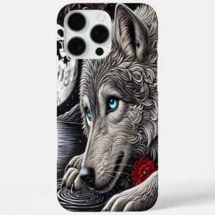 Betoverde Wolf en Weerspiegeling iPhone 16 Pro Max Hoesje