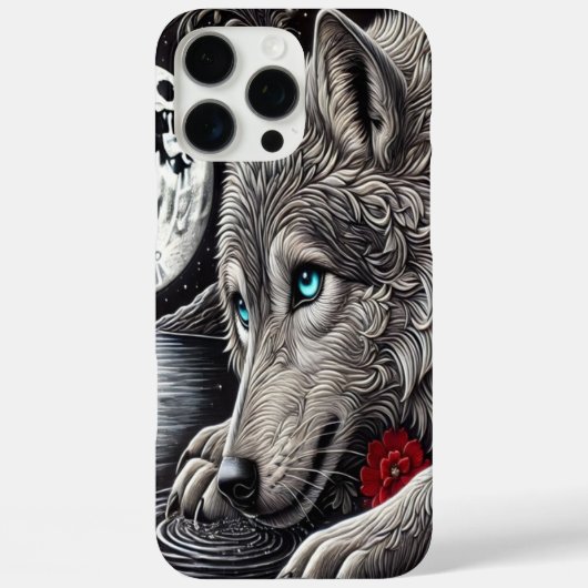 Betoverde Wolf en Weerspiegeling Case-Mate iPhone Case (Achterkant)