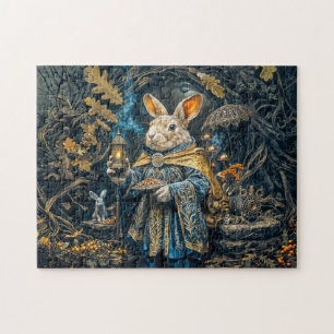 Betoverde wortelkonijn legpuzzel