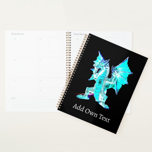 Betoverde Zeedraak Kunst Mythologisch Wezen Planner (Display)
