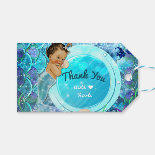 Betoverde Zeemeermin Babyshower Feestje voor Meisj Cadeaulabel