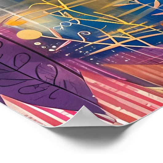 BETOVERDE ZEEMEERMIN KLEURRIJK POSTER (Hoek)