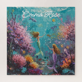 Betoverde Zeemeermin Onderwater Scene Legpuzzel