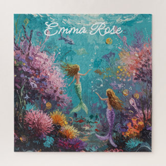 Betoverde Zeemeermin Onderwater Scene Legpuzzel