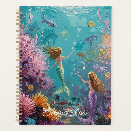 Betoverde Zeemeermin Onderwater Scene Planner (Voorkant)
