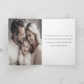 Betoverde zilveren Frosted Tree & Rendier Kerstmis Feestdagen Kaart (Binnen)