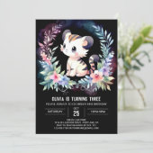 Betoverde zoete tijger verjaardag kaart (Staand voorkant)