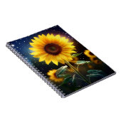 Betoverde Zonnebloem Notitieboek (Rechterzijde)