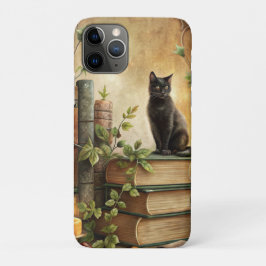Betoverde Zwarte Kat Bibliotheek Case-Mate iPhone Case