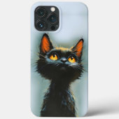 Betoverde zwarte kat Case-Mate iPhone case (Achterkant)