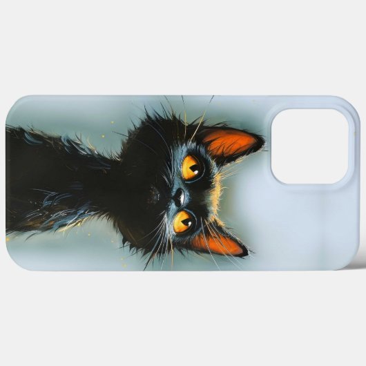Betoverde zwarte kat Case-Mate iPhone case (Achterkant (horizontaal))