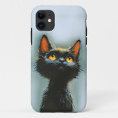 Betoverde zwarte kat Case-Mate iPhone case (Achterkant)