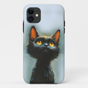 Betoverde zwarte kat Case-Mate iPhone case