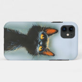 Betoverde zwarte kat Case-Mate iPhone case (Achterkant (horizontaal))