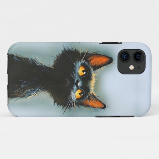 Betoverde zwarte kat Case-Mate iPhone case (Achterkant (horizontaal))