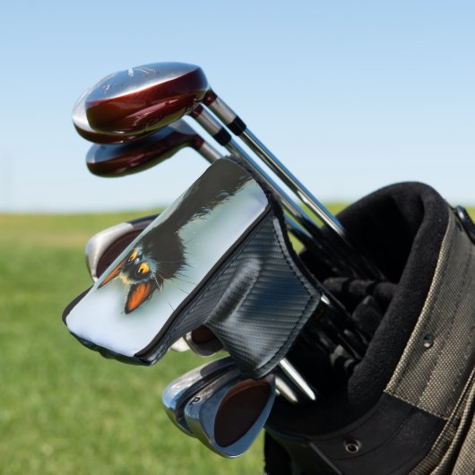 Betoverde zwarte kat golfheadcover (Insitu)