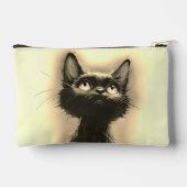 Betoverde Zwarte Kat Gouden Etui (Achterkant)
