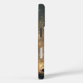 Betoverde Zwarte Kat Met Vuurvliegjes Kunstwerk Case-Mate iPhone Case (Achterkant / Rechts)