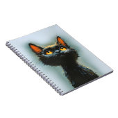 Betoverde zwarte kat notitieboek (Rechterzijde)