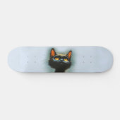 Betoverde zwarte kat persoonlijk skateboard (Horizontaal)