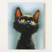 Betoverde zwarte kat planner (Achterkant)