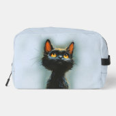 Betoverde zwarte kat toilettasje (Achterkant)