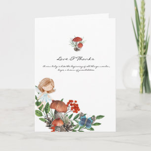 betoverend   Autumn Forest Baby shower Bedankkaart
