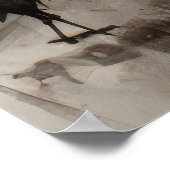 Betoverend Baba Yaga's Hut Poster met Majestic Bl (Hoek)