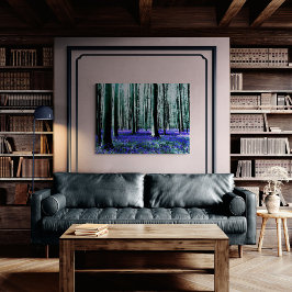 Betoverend Blauwklokjesbos Canvas Afdruk