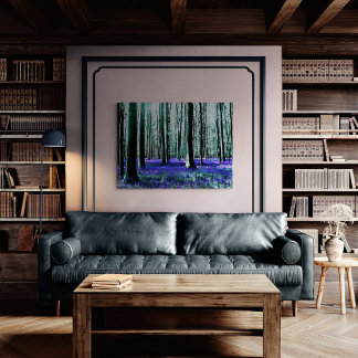 Betoverend Blauwklokjesbos Canvas Afdruk