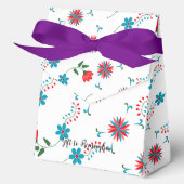 Betoverend bloemenontwerp bedankdoosjes (Voorkant)