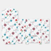 Betoverend bloemenontwerp bedankdoosjes (Ongevouwen)