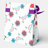 Betoverend bloemenontwerp bedankdoosjes (Achterkant)