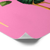 Betoverend boeket van gouden Rozen en hart 36x24 Poster (Hoek)