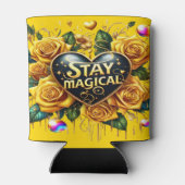 Betoverend boeket van gouden Rozen en hart Blikjeskoeler (Achterkant)