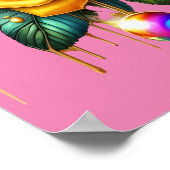 Betoverend boeket van gouden Rozen en hoor 16x20 Poster (Hoek)